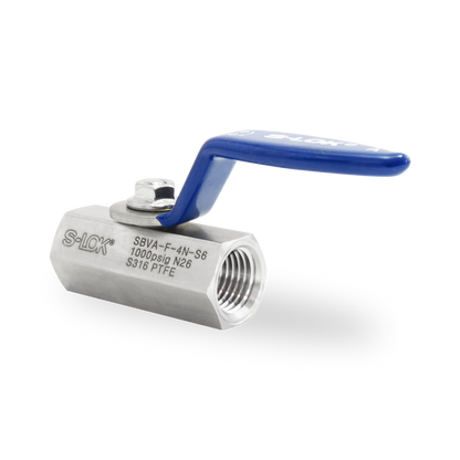 Válvula Bola A. Inox S316 1/4 NPT Roscada Hembra (1000 psi)
