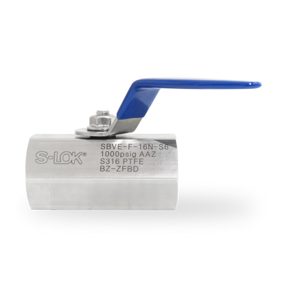 Válvula Bola A. Inox S316 1" NPT Roscada Hembra (1000 psi)