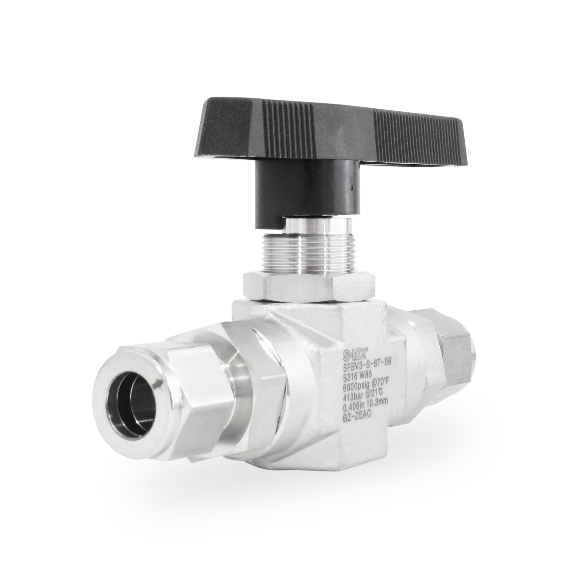 SFBV3-S-8T-S6 - Válvula Bola A. Inox S316 1/2 OD (6000 psi)