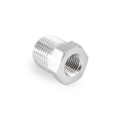 Reducción Bushing 1/2" NPT X 3/8"  NPT Roscada A. Inox S316