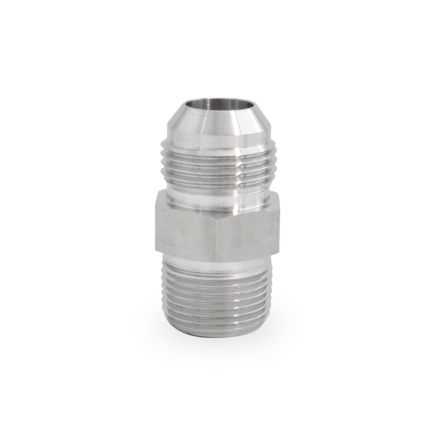 Adaptador Recto 3/4" Flared 37°- JIC (SAE J514) x 3/4 NPT Macho Roscado
