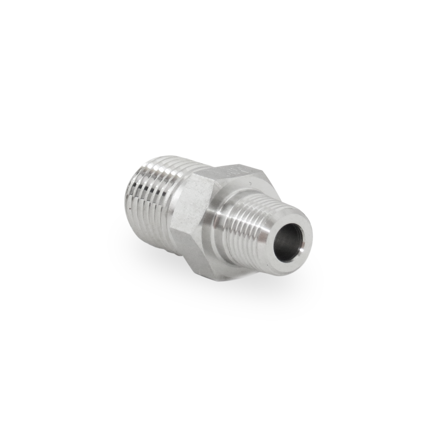 Niple Hexagonal Reducido 1/4"x 1/8" NPT A. Inox S316
