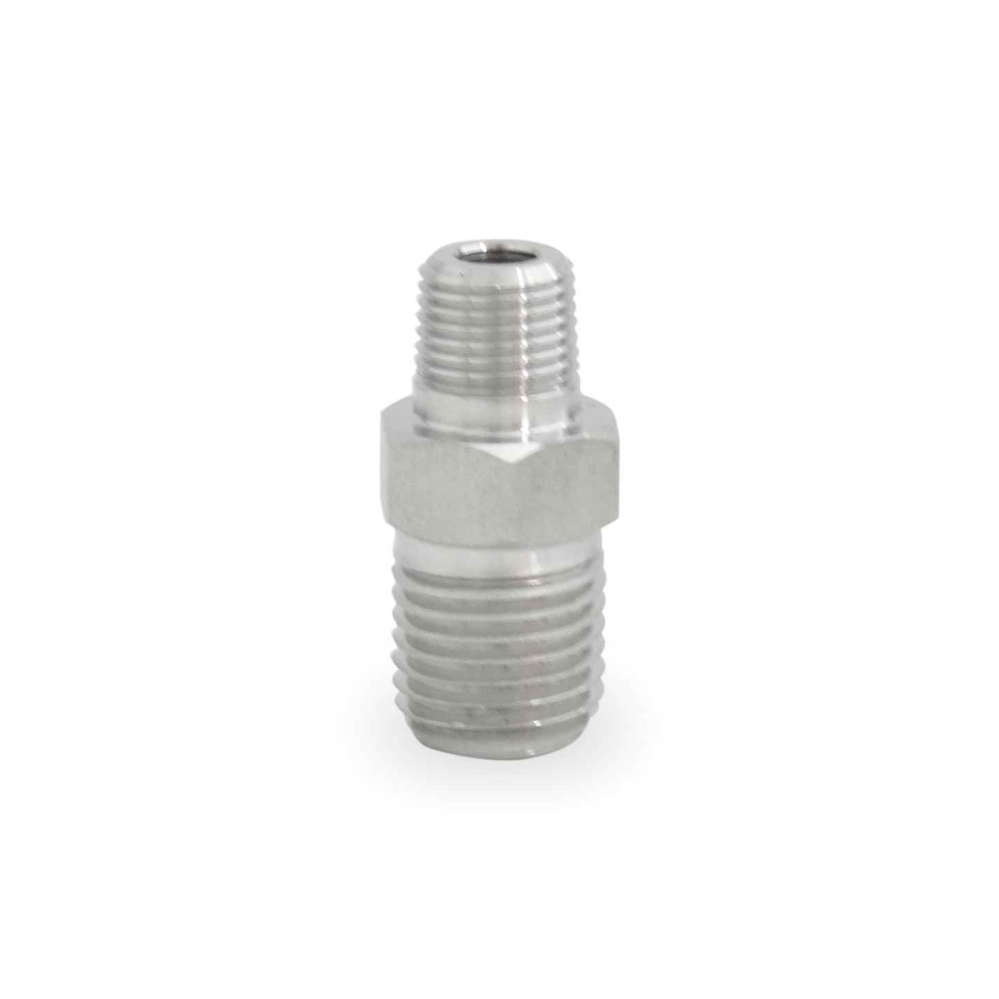 Niple Hexagonal Reducido 1/4"x 1/8" NPT A. Inox S316