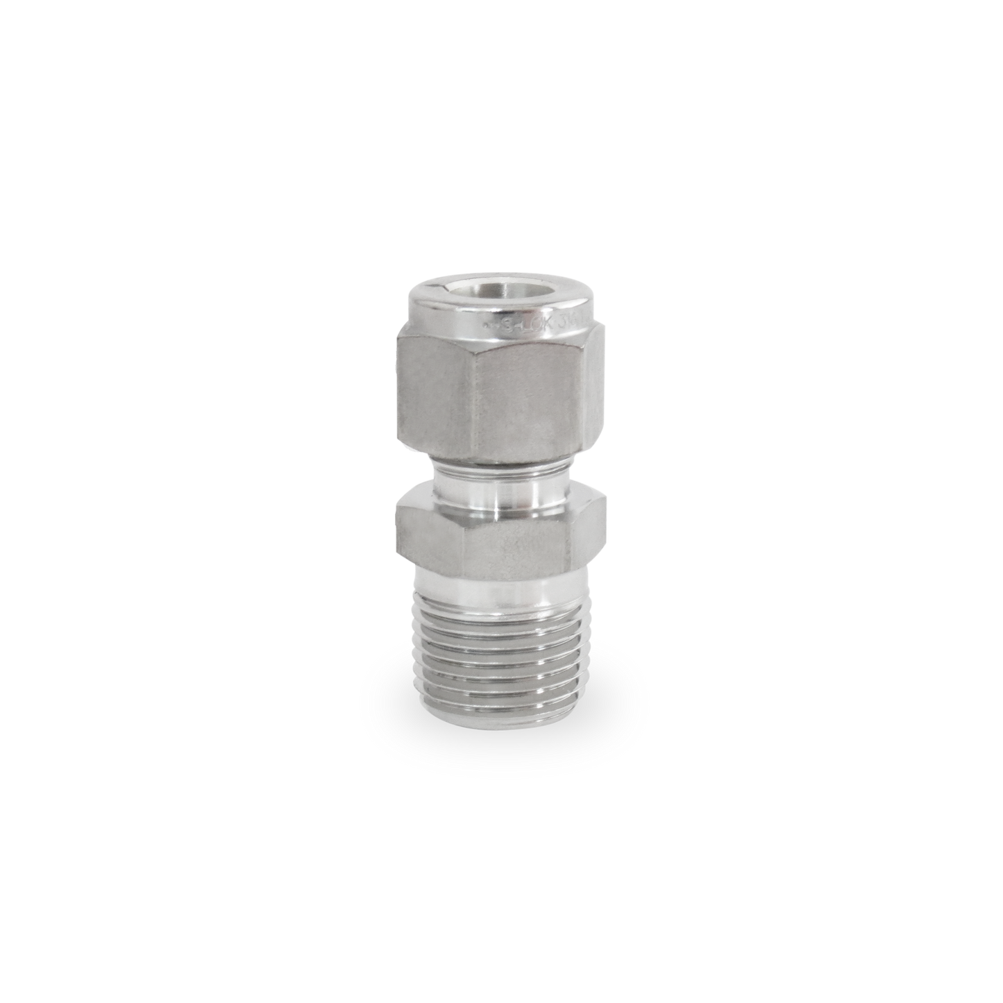 Racor Recto Macho 3/8 OD X 3/8 NPT