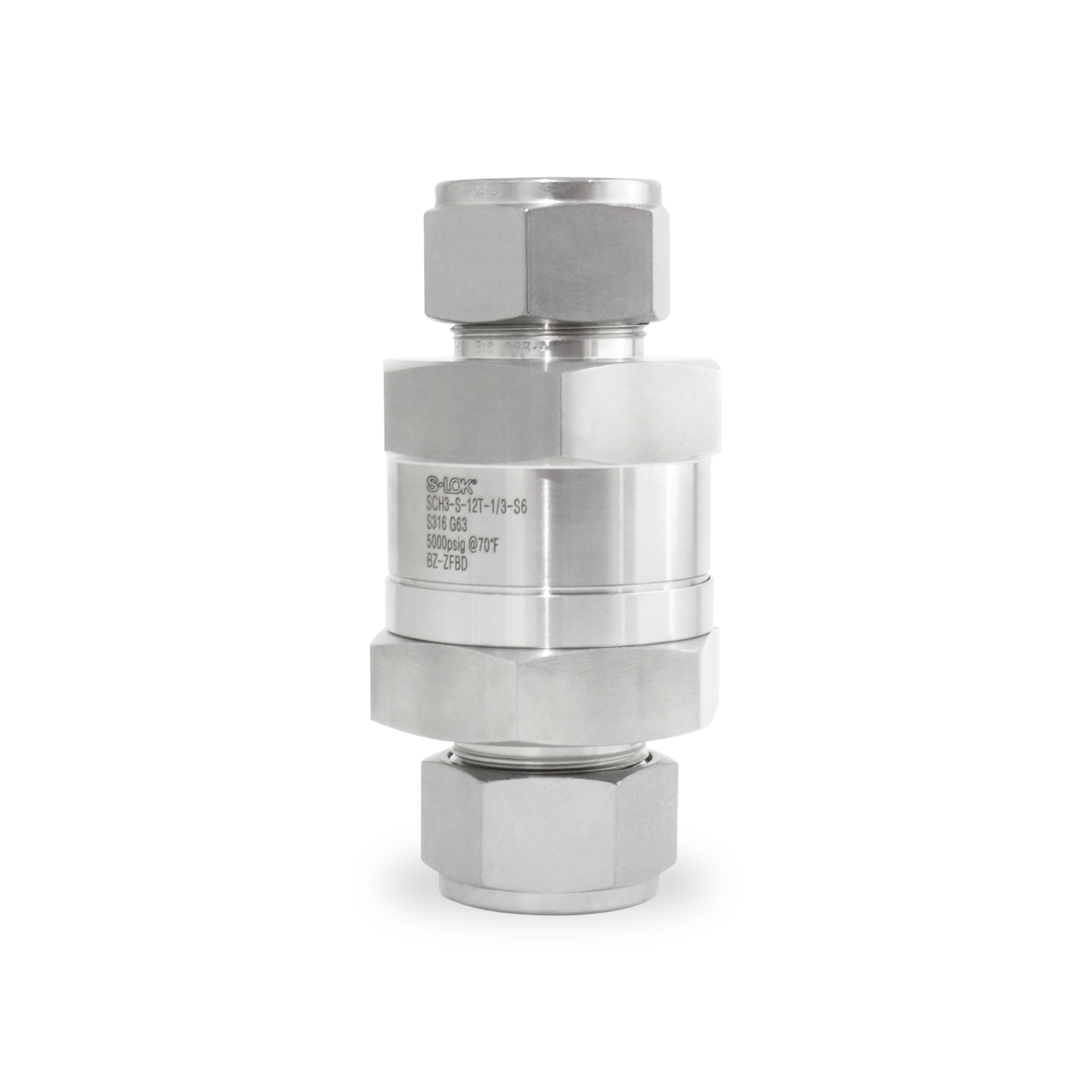Válvula Check 3/4" OD (Craking 1/3 psi) A. Inox S316 (5000 psi)
