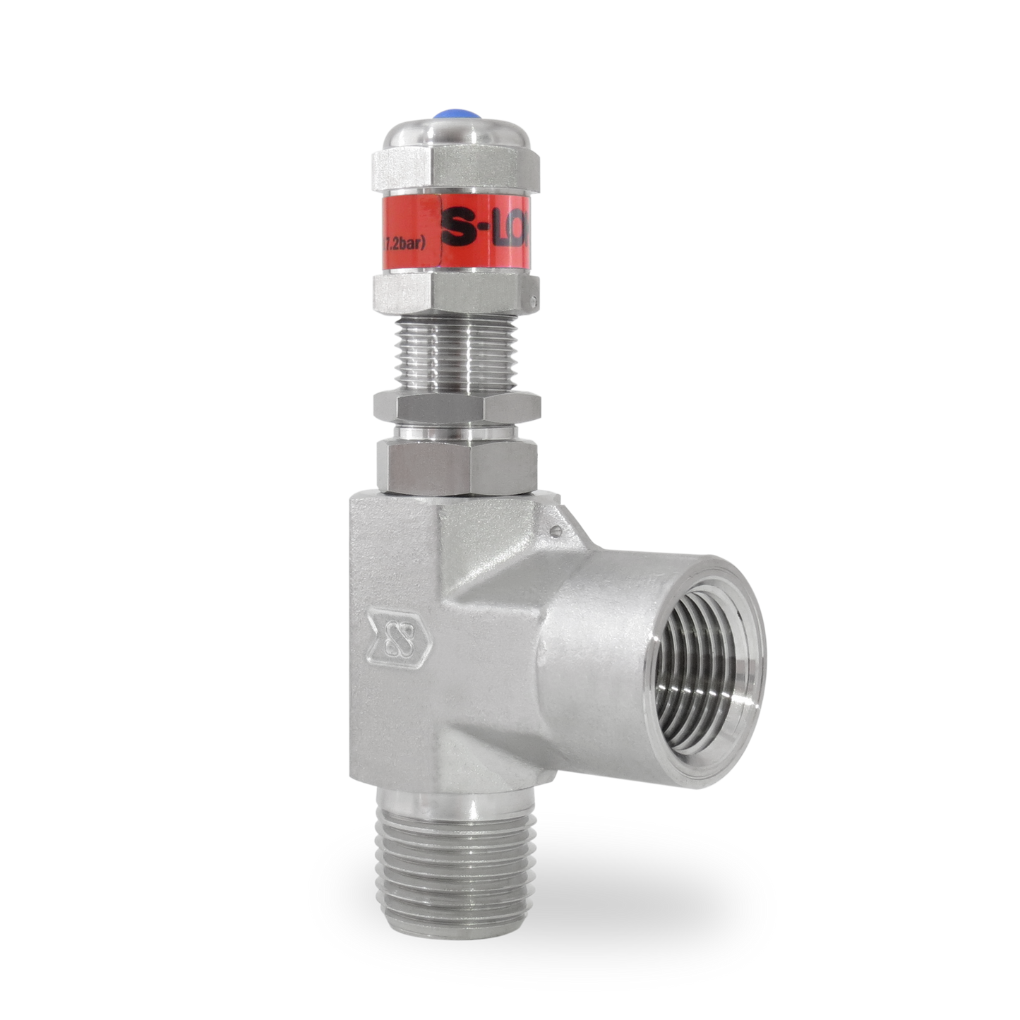 Válvula de Relevo (Alivio) en A Inox S316 1/2" Macho-Hembra NPT Roscada