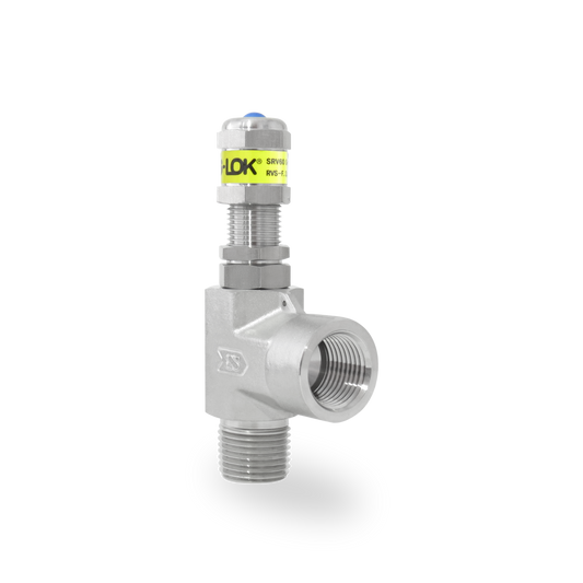 Válvula de Relevo (Alivio) en A Inox S316 1/2" Macho-Hembra NPT Roscada