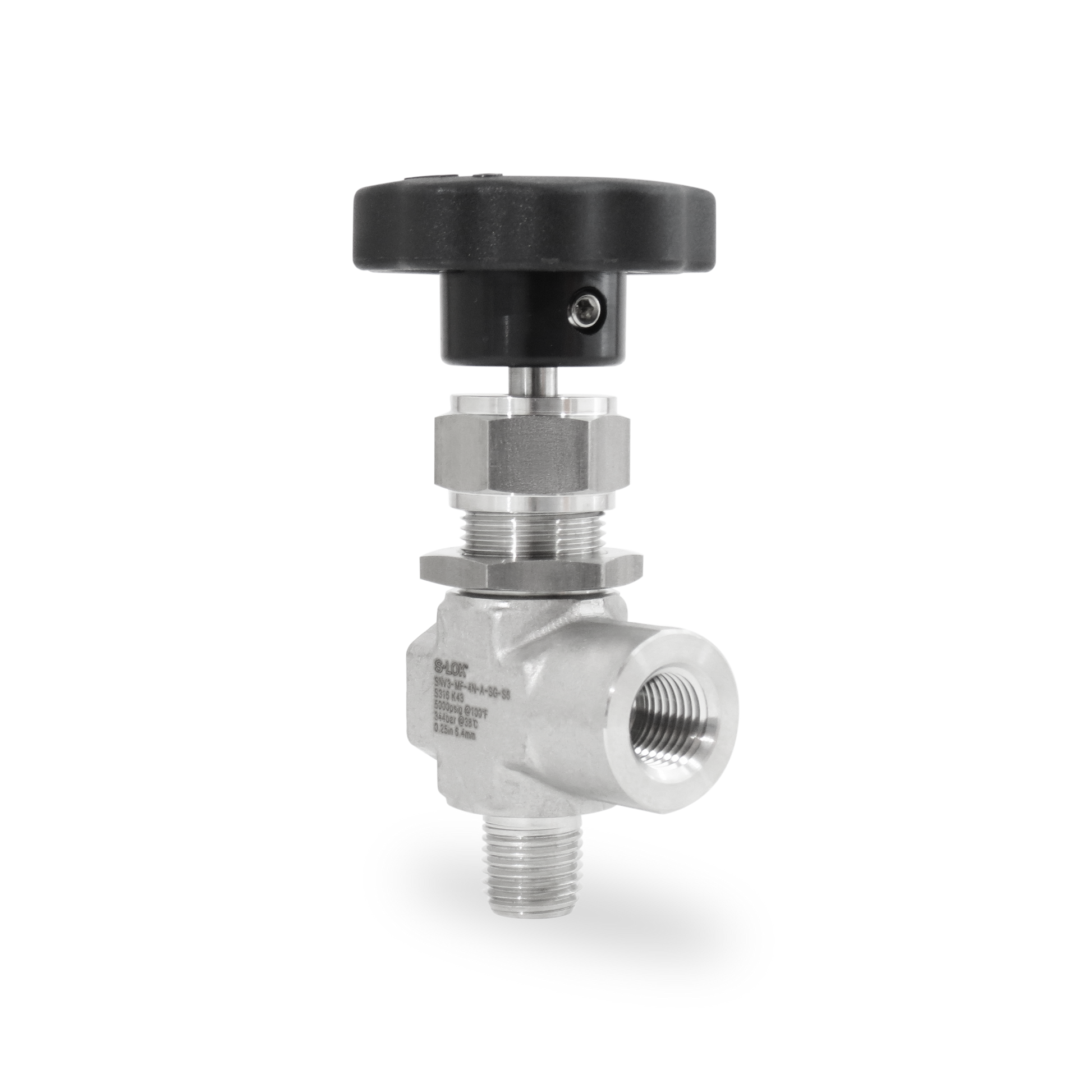 SNV3-MF-4N-A-SG-S6 - Válvula de Aguja Angular Forjada A. Inox S316 1/4