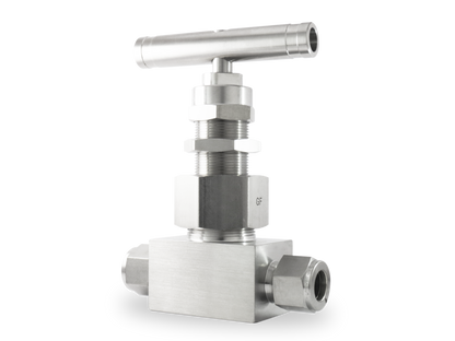 Válvula de Aguja A Inox S316 1/2" OD (6,000 PSI), Bonete Unión, Grafoil