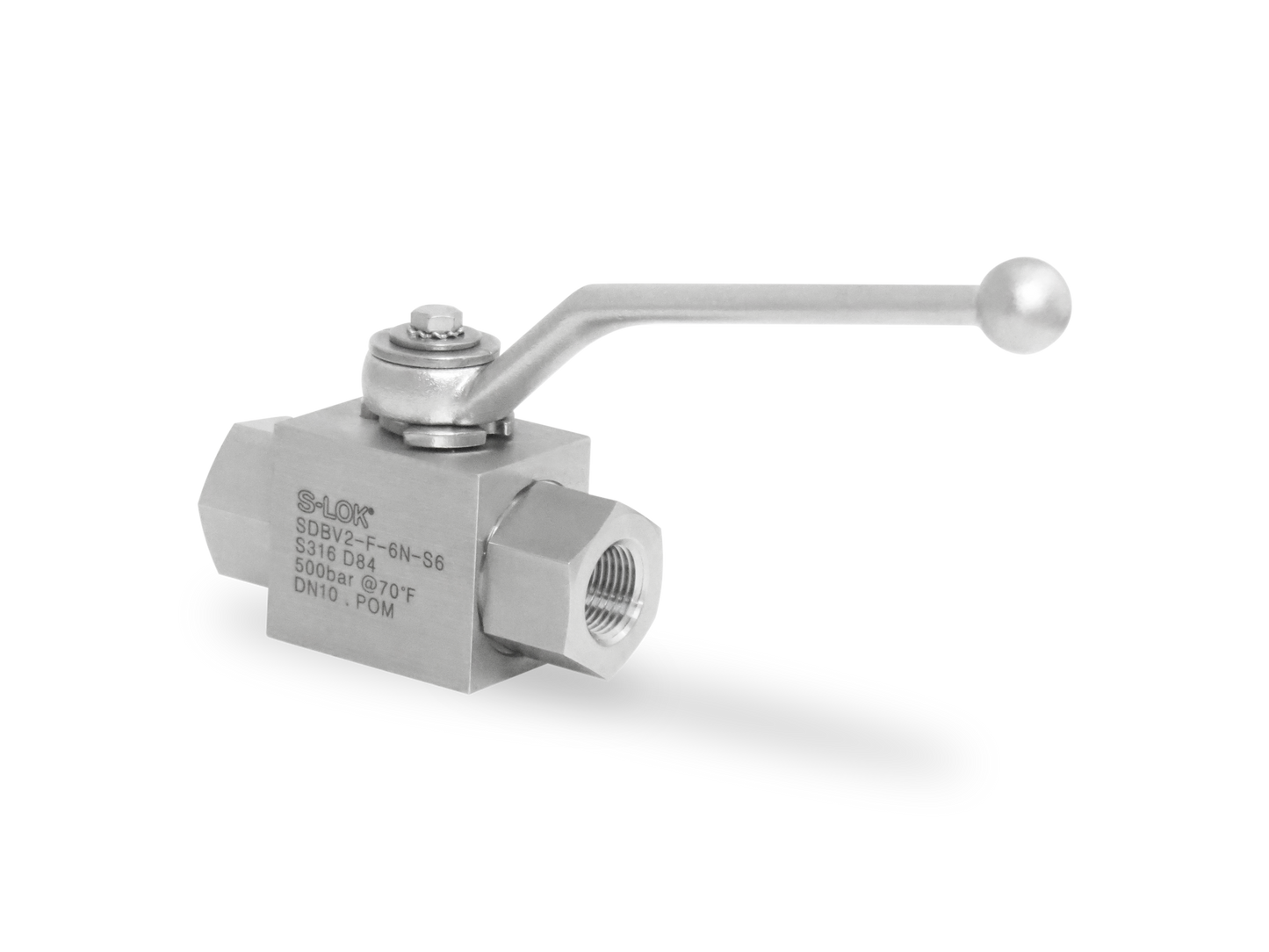 Válvula Bola (DIN) 3/8" NPT Roscada Hembra (315 BAR)