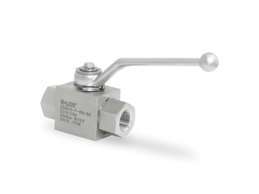 Válvula Bola (DIN) 3/8" NPT Roscada Hembra (315 BAR)