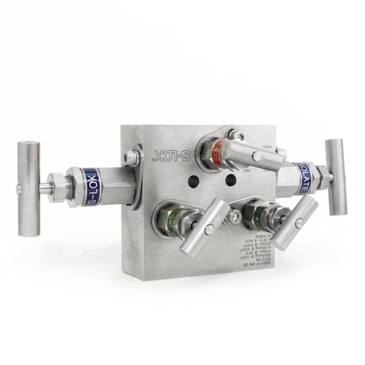 Manifold 5 vias tipo block montaje remoto 1/2" NPT Roscada hembra