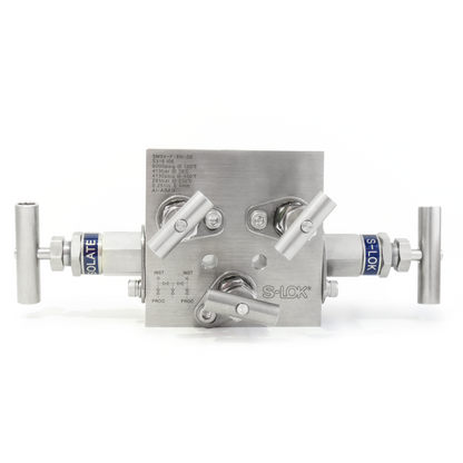 Manifold 5 vias tipo block montaje remoto 1/2" NPT Roscada hembra
