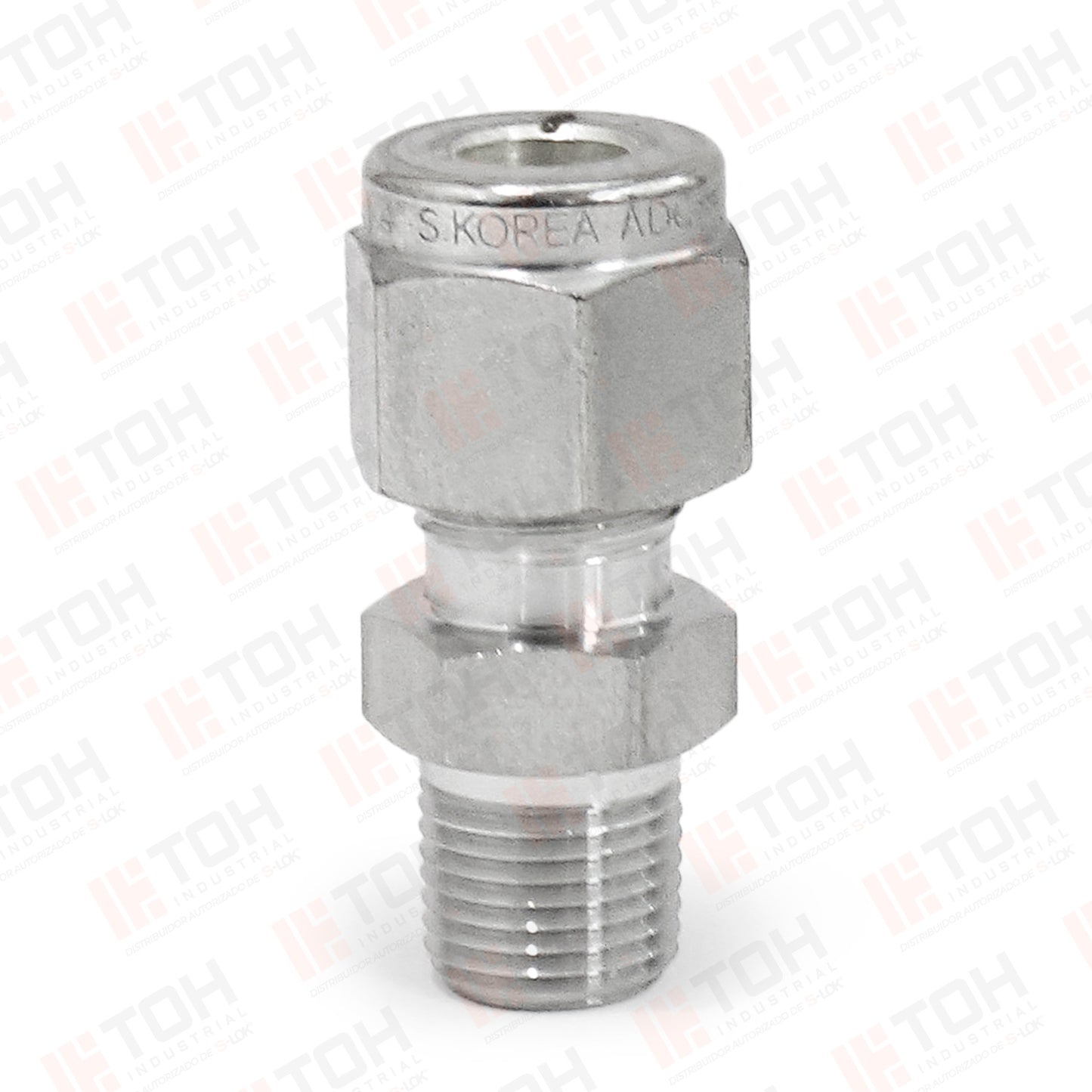 Racor Recto Macho 1/4" OD x 1/8" NPT
