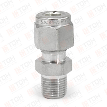 Racor Recto Macho 1/4" OD x 1/8" NPT
