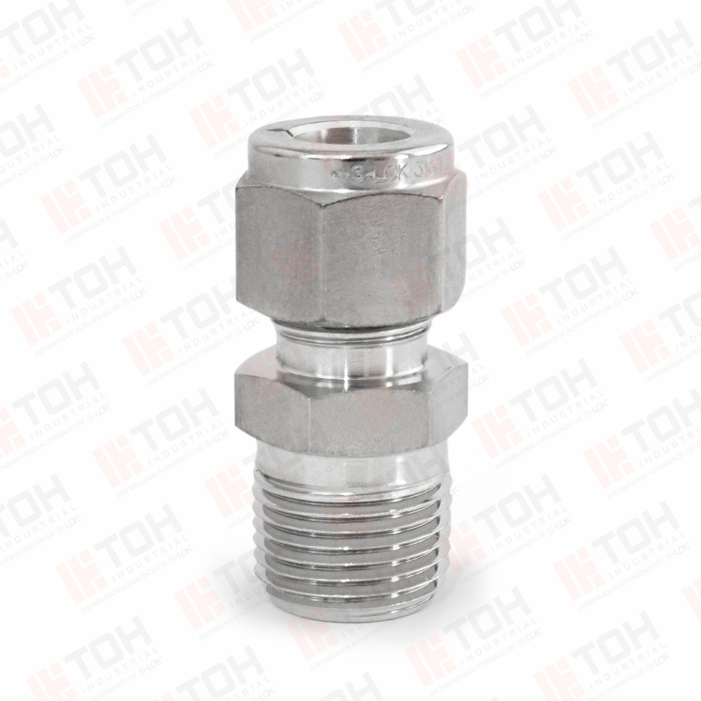 Racor Recto Macho 3/8" OD x 3/8" NPT