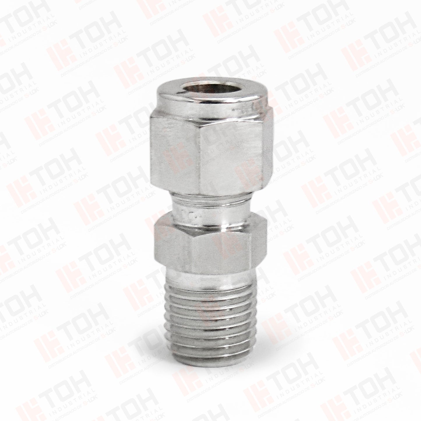 Racor Recto Macho 1/4" OD x 1/4" NPT
