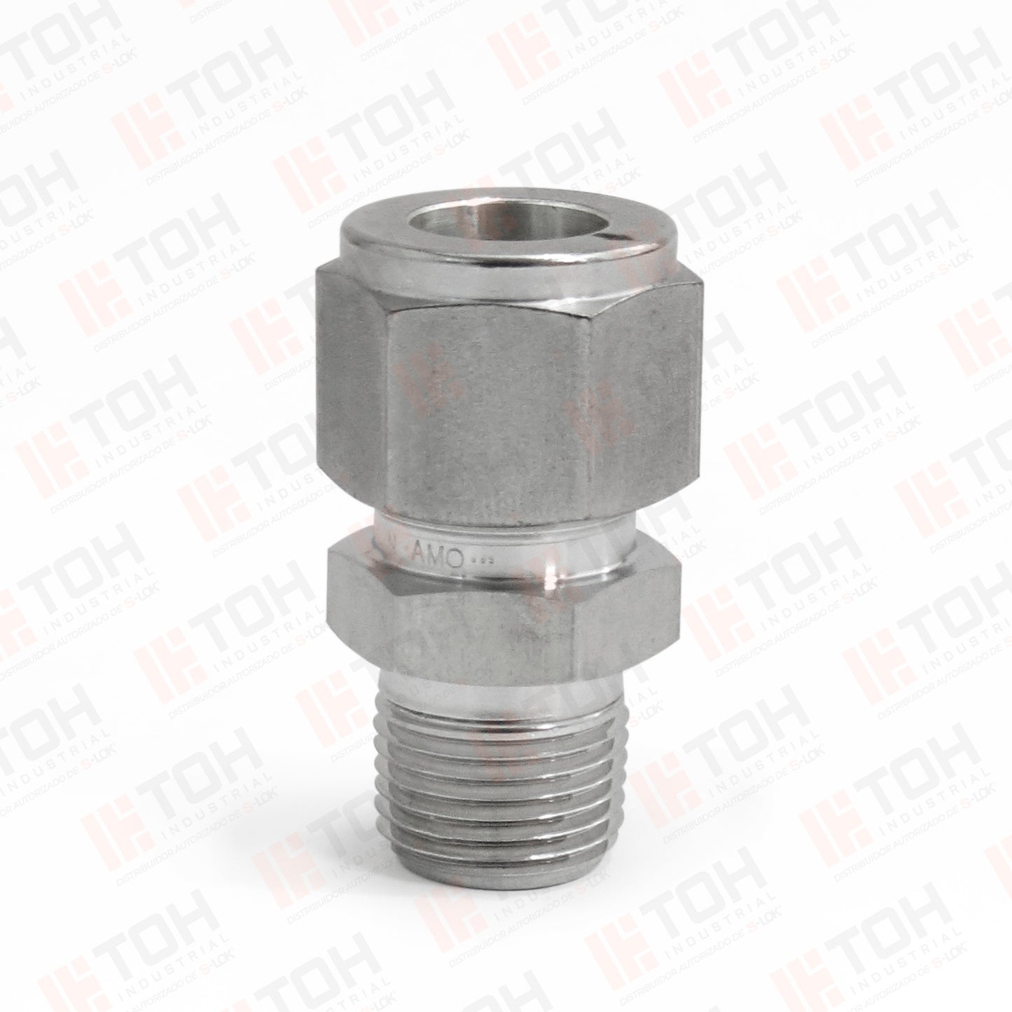 Racor Recto Macho 1/2" OD x 1/4" NPT