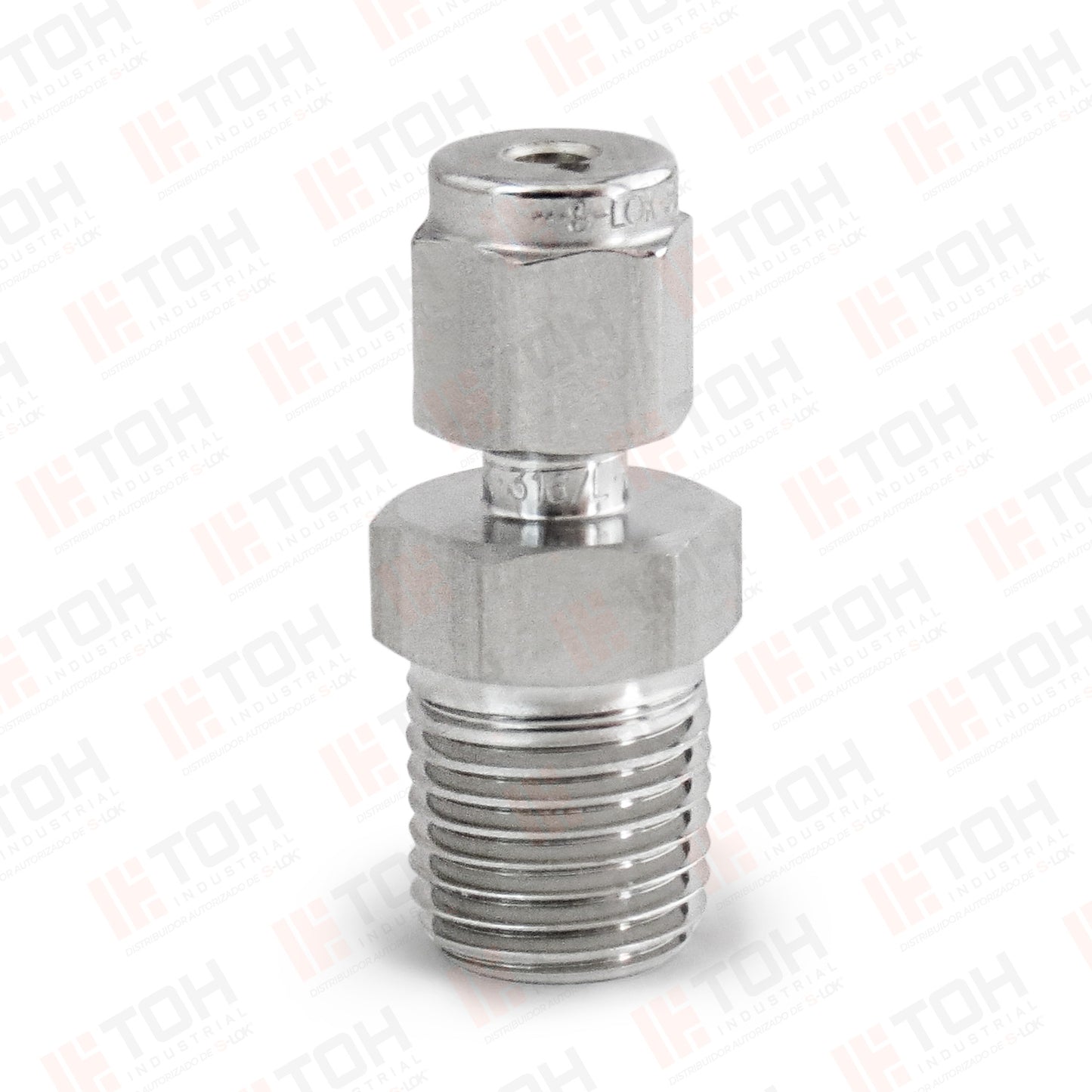 Racor Recto Macho 1/8" OD x 1/4" NPT