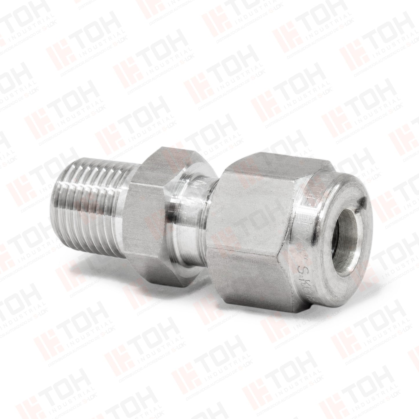 Racor Recto Macho 1/4" OD x 1/8" NPT