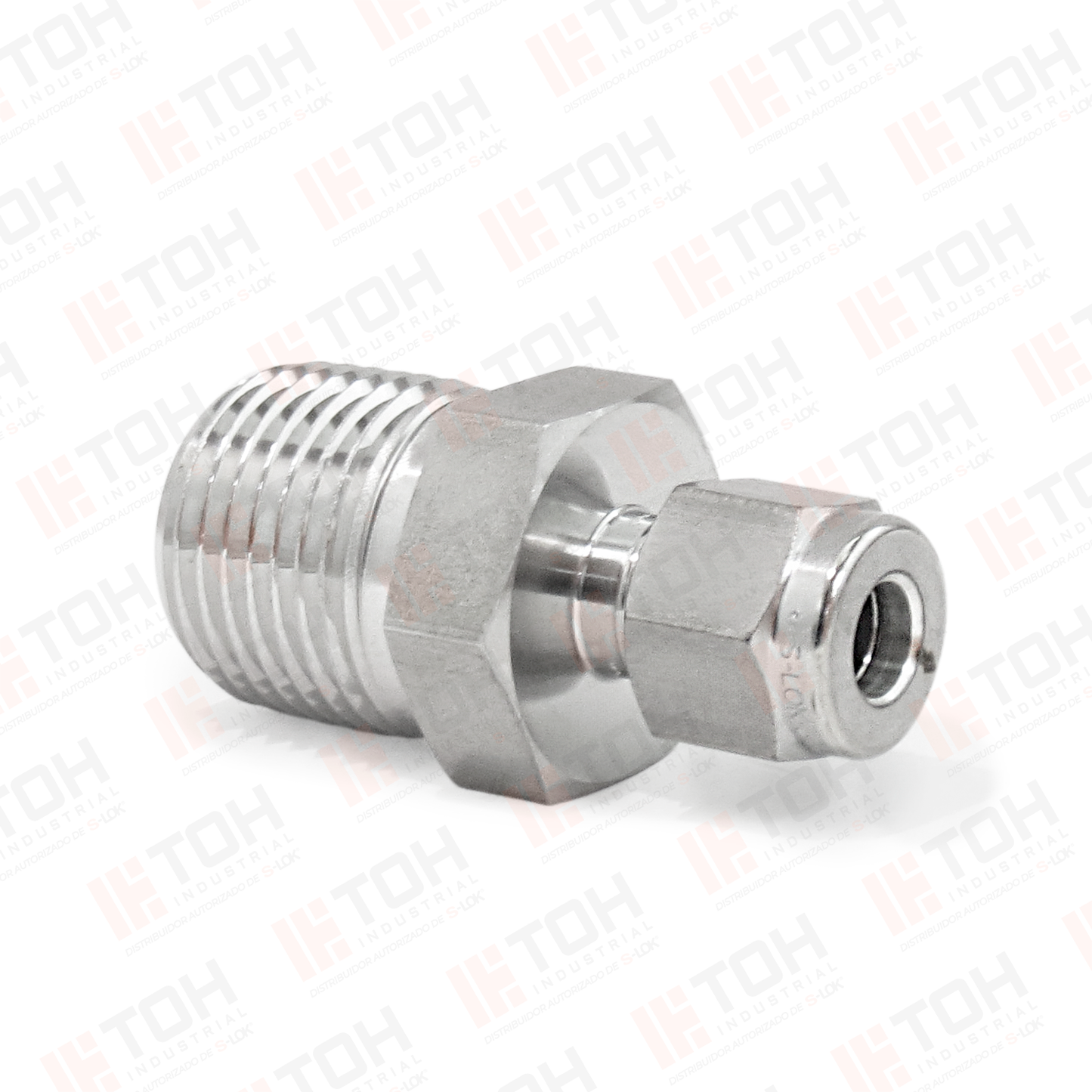 Racor Recto Macho 1/4" OD x 1/2" NPT