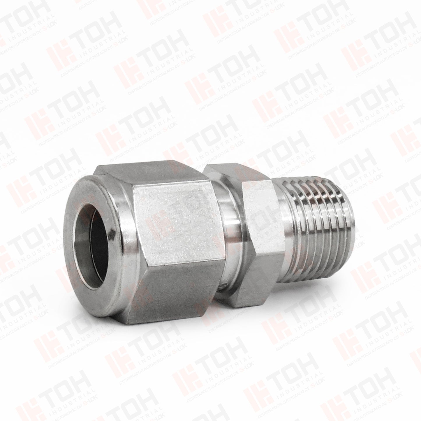 Racor Recto Macho 1/2" OD x 1/4" NPT