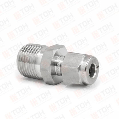 Racor Recto Macho 1/4" OD x 3/8" NPT