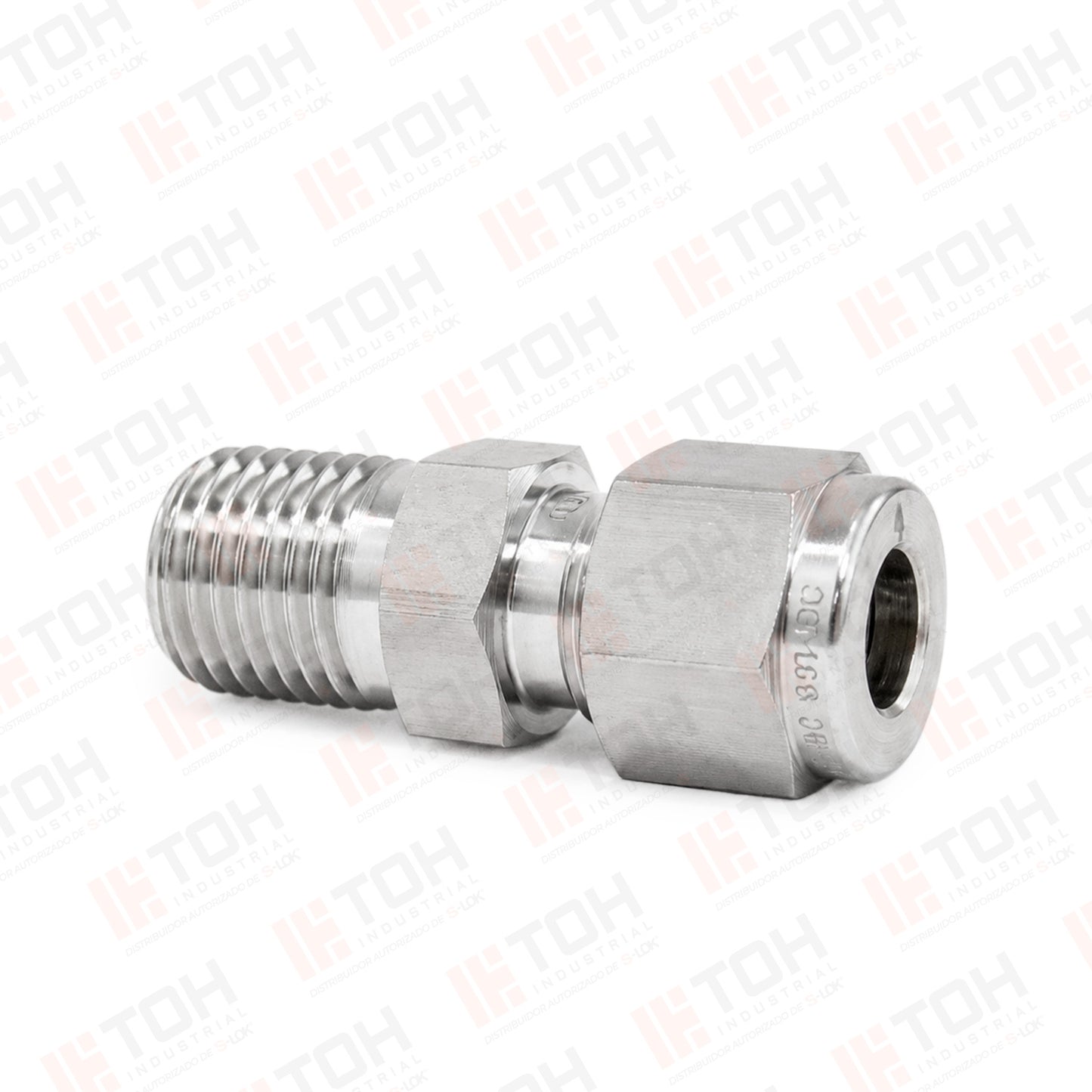 Racor Recto Macho 1/4" OD x 1/4" NPT
