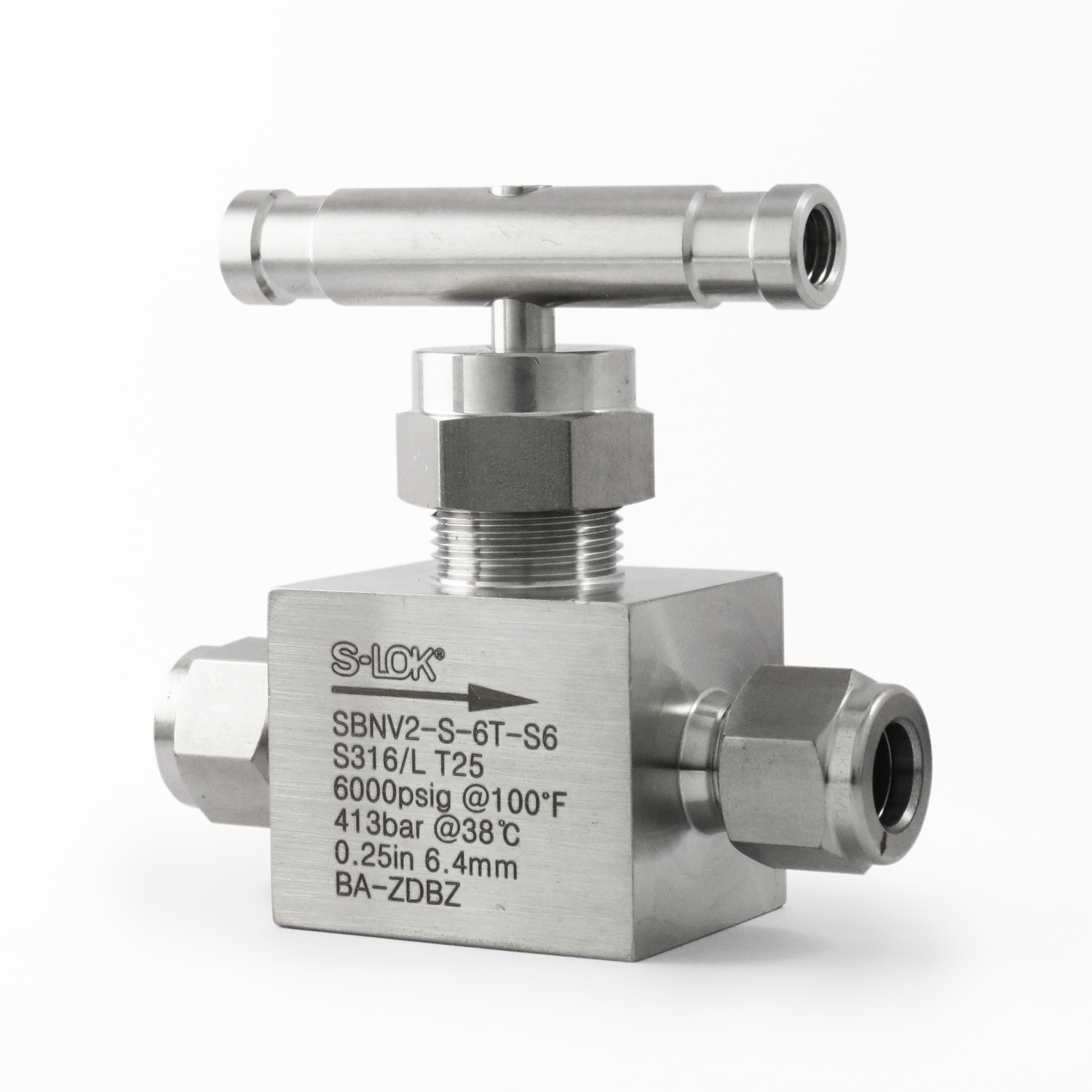 SBNV2-S-6T-S6 - Válvula de Aguja 3/8