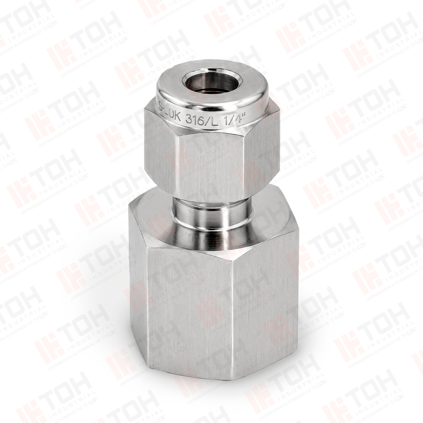 Racor Recto Hembra 1/4" OD x 1/8" NPT