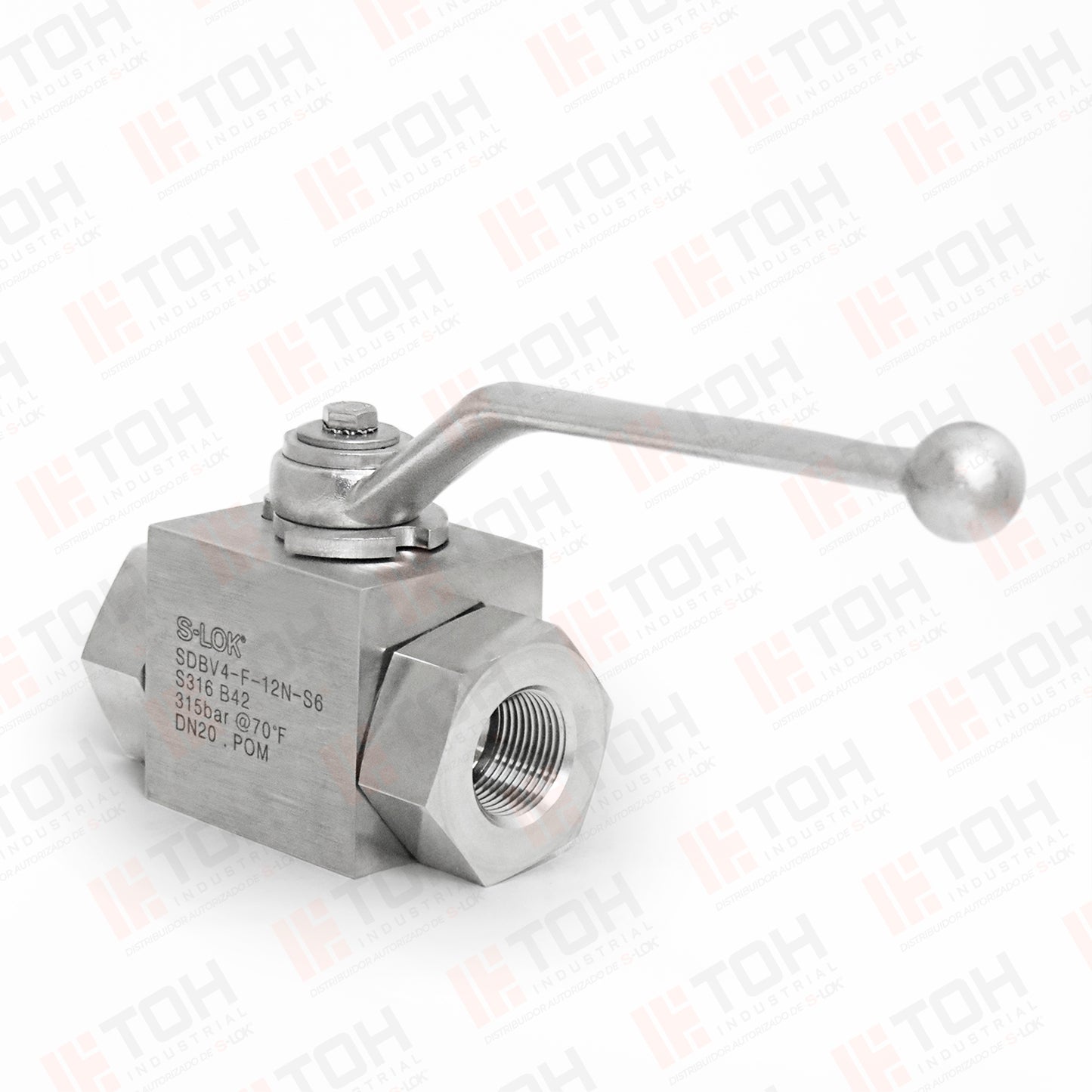 Válvula Bola (DIN) 3/4" NPT Roscada Hembra
