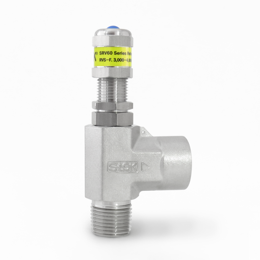 Válvula de Relevo (Alivio) en A Inox S316 1/2" Macho-Hembra NPT Roscada