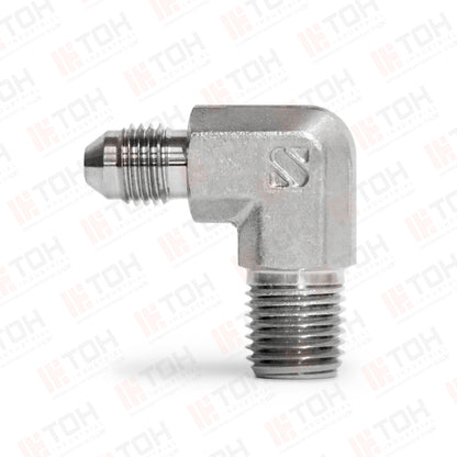 Adaptador Codo 90° Macho 1/4" x 1/4" NPT Macho