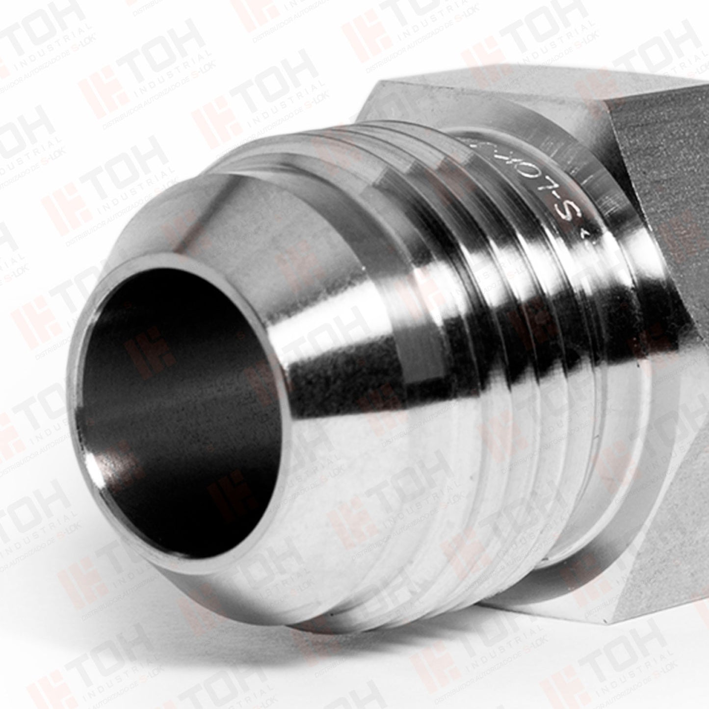 Adaptador Recto 5/8" Flared 37°-JIC x 1/2" NPT Macho Roscado