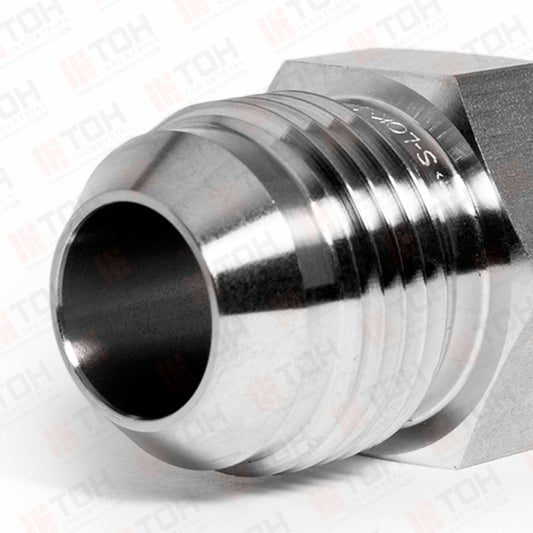 Adaptador Recto 5/8" Flared 37°-JIC x 1/2" NPT Macho Roscado