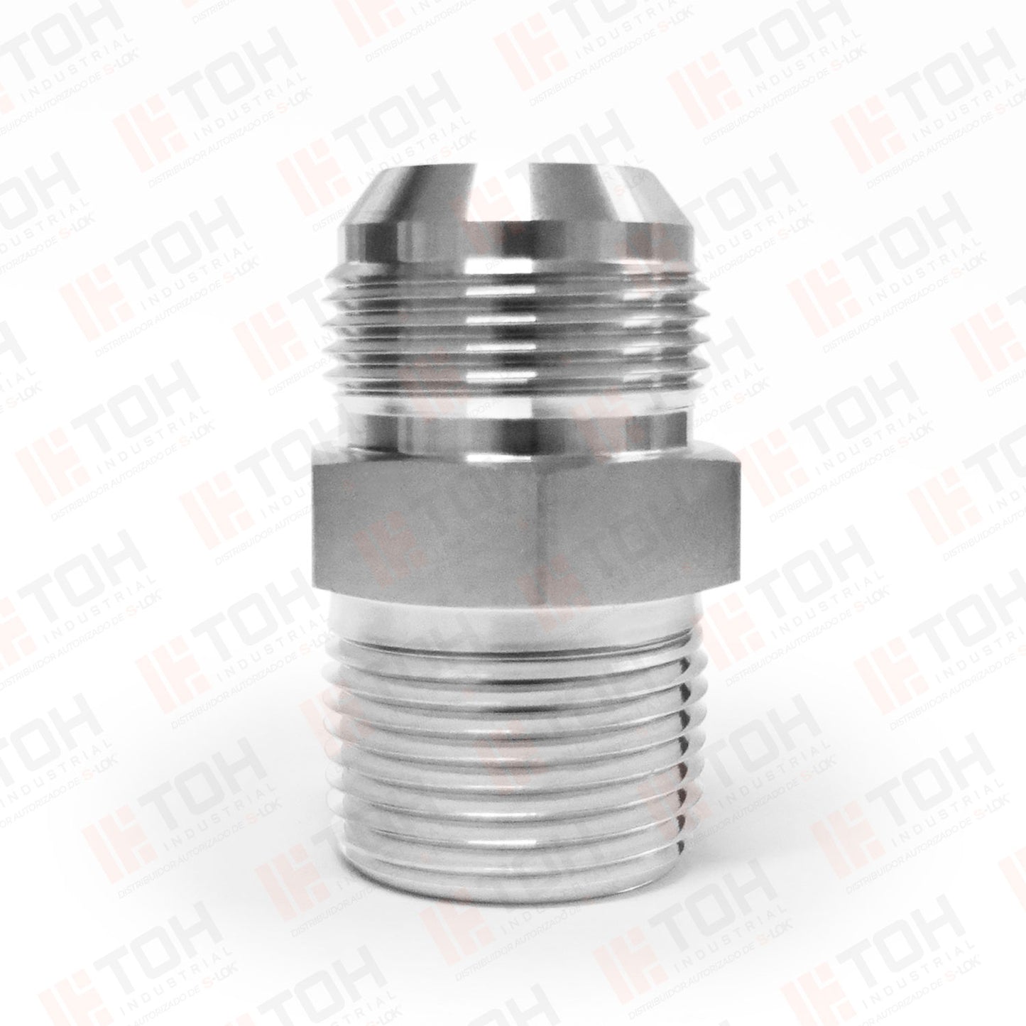 Adaptador Recto 1" Flared 37°-JIC x 1" NPT Macho Roscado