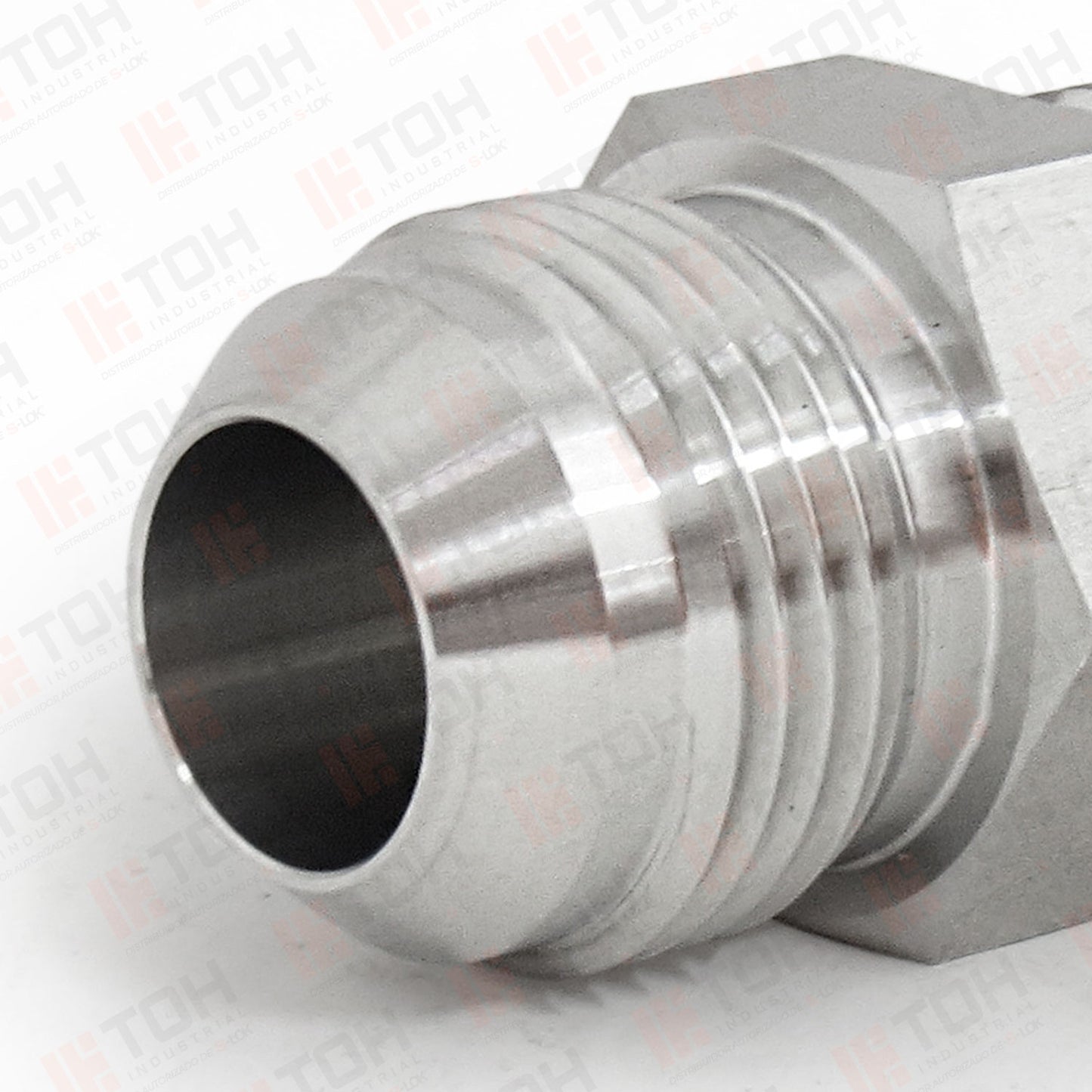 Adaptador Recto 3/4" Flared 37°-JIC x 3/4" NPT Macho Roscado