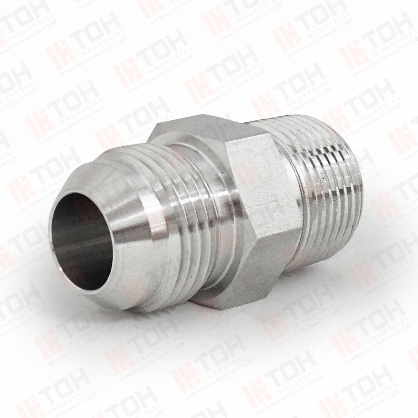 Adaptador Recto 3/4" Flared 37°-JIC x 3/4" NPT Macho Roscado