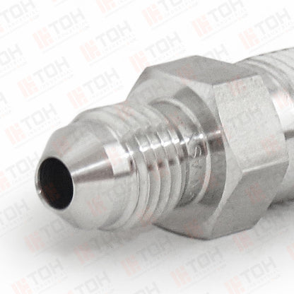 Adaptador Recto 1/4" Flared 37°-JIC x 1/4" NPT Macho Roscado
