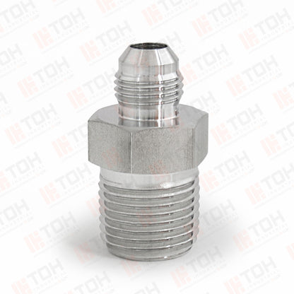 Adaptador Recto 3/8" Flared 37°-JIC x 1/4" NPT Macho Roscado