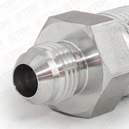 Adaptador Recto 3/8" Flared 37°-JIC x 1/4" NPT Macho Roscado