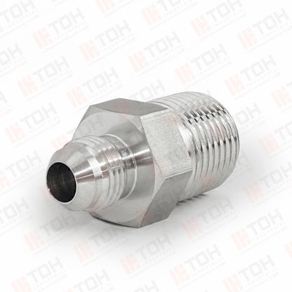 Adaptador Recto 3/8" Flared 37°-JIC x 1/4" NPT Macho Roscado