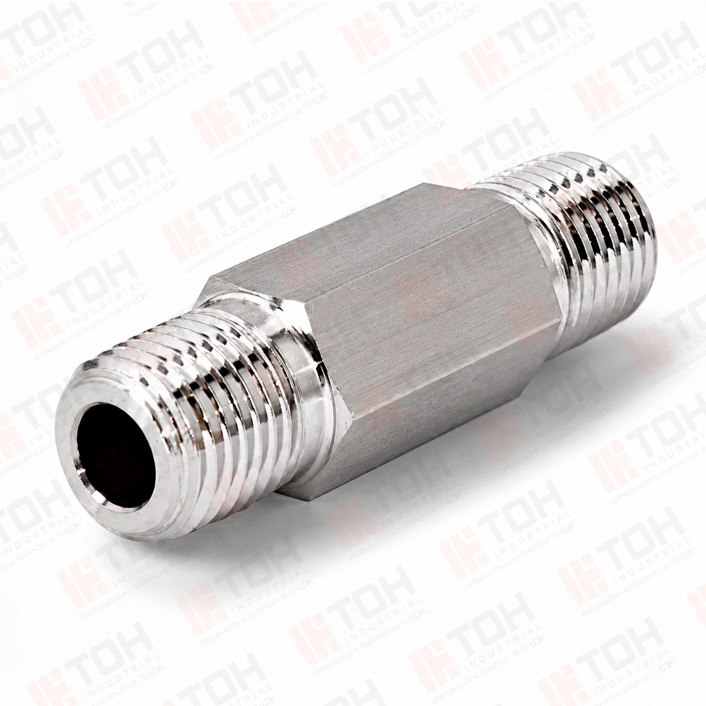 Niple Hexagonal 1/4" x 2L Rosca NPT