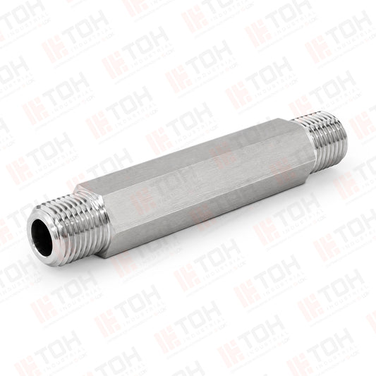 Niple Hexagonal 1/4" x 4L Rosca NPT
