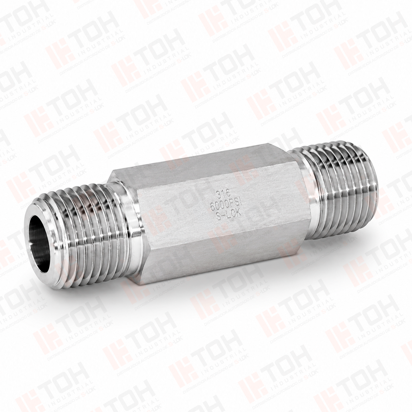 Niple Hexagonal 1/2 x 3L Rosca NPT