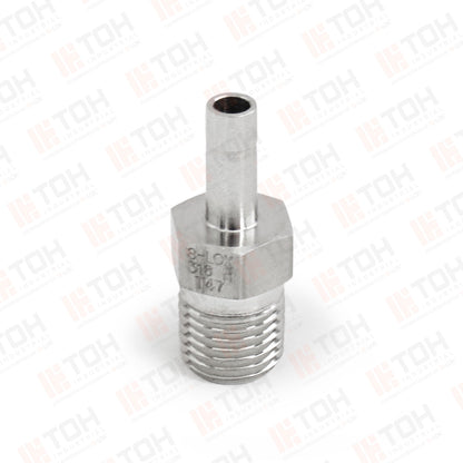 Adaptador Reductor (Manguito) 3/16" OD-Tube x 1/8" NPT Macho