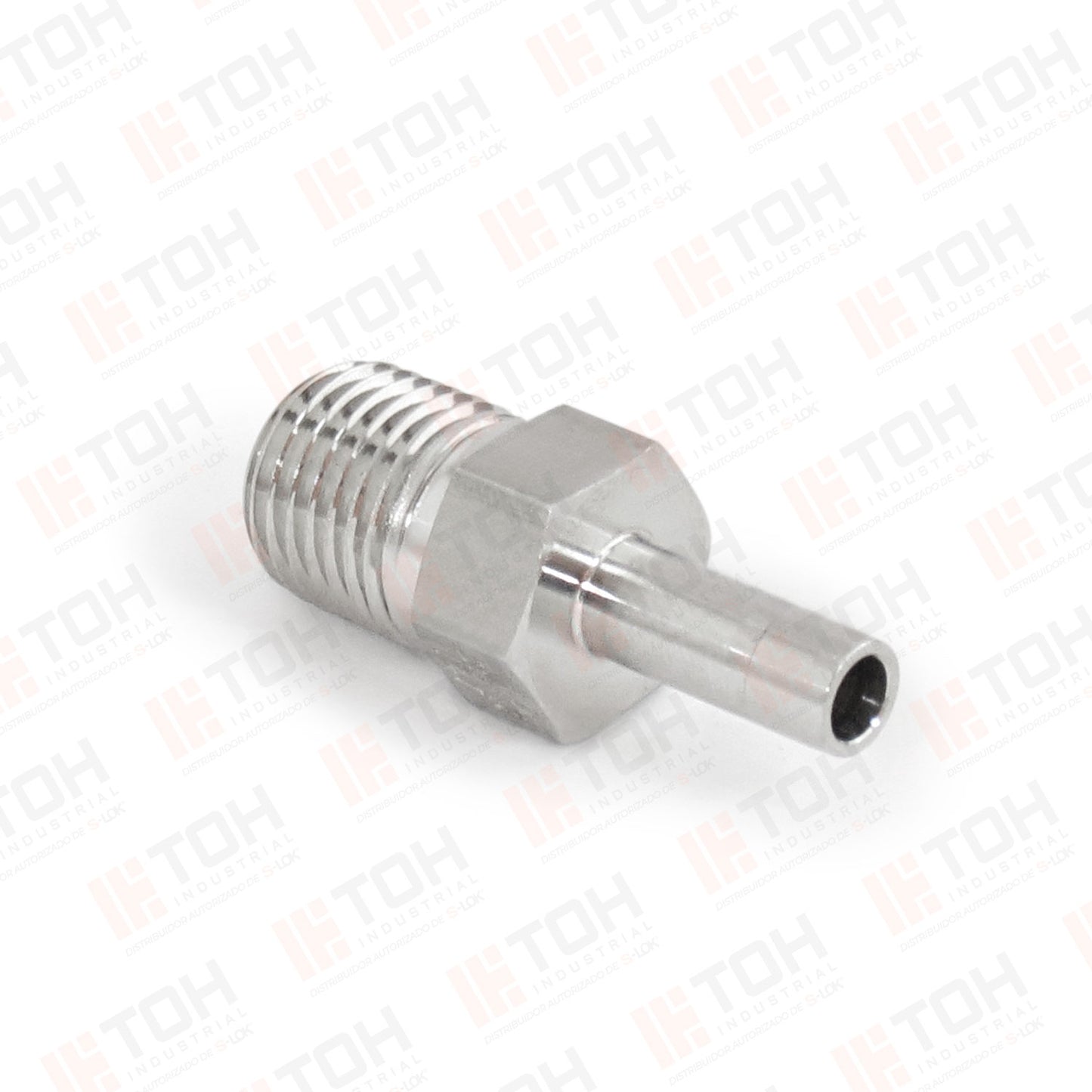Adaptador Reductor (Manguito) 3/16" OD-Tube x 1/8" NPT Macho