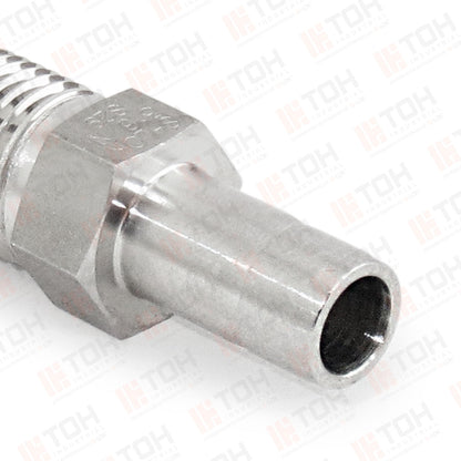 Adaptador Reductor (Manguito) 1/4" OD-Tube x 1/4" NPT Macho
