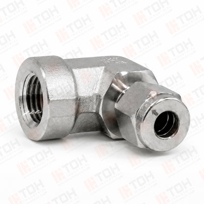 Racor Codo Hembra 1/4" OD x NPT