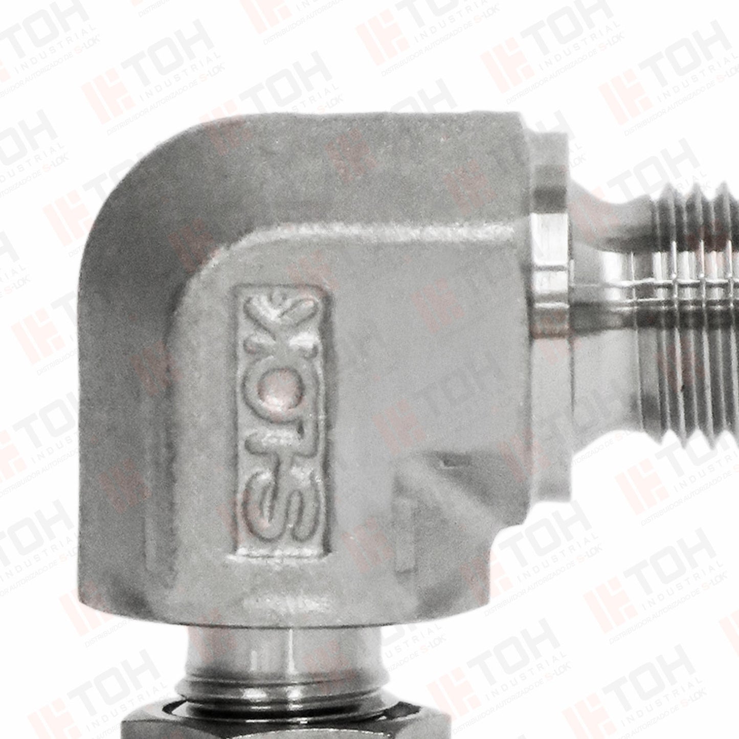 Racor Codo Macho 1/4" OD x (G) 1/4" BSPP
